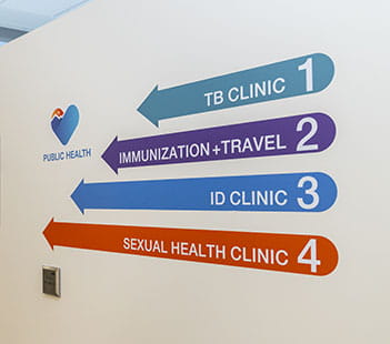 Public Health Clinics Signage